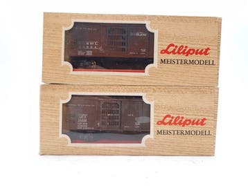 Liliput H0 - 5201 2/5201 3 - Wagon de marchandises pour