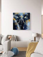 Maria Ruisi - The Golden King Unique artwork, acrylic 3D