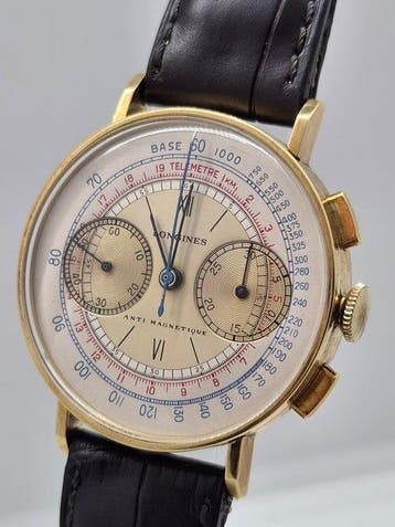 Longines - Chronograph Flyback 13ZN 18K Gold Ref. 4381 -