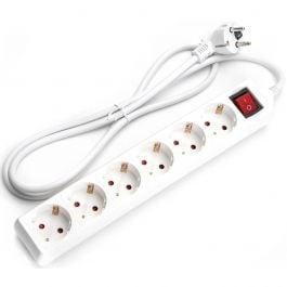 Stekkerdoos met Schakelaar 3680W - 6 Stopcontacten LED Toebe, Doe-het-zelf en Bouw, Elektriciteit en Kabels, Verzenden, Nieuw