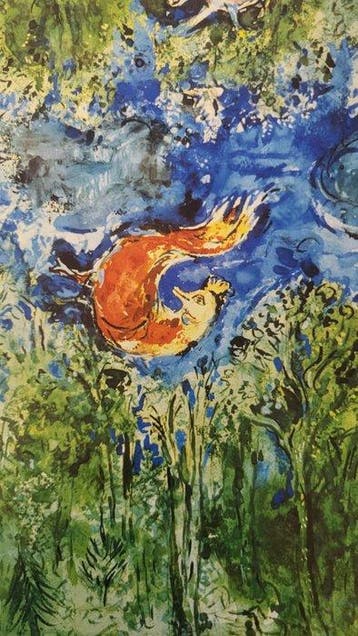 Marc Chagall (1887-1985) - Grande Lithographie double page