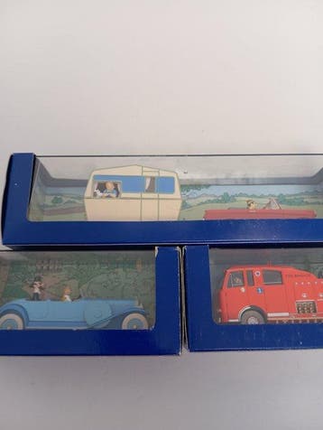 Moulinsart Atlas 1:43 - Modelauto (3) - lot de 4 véhicules