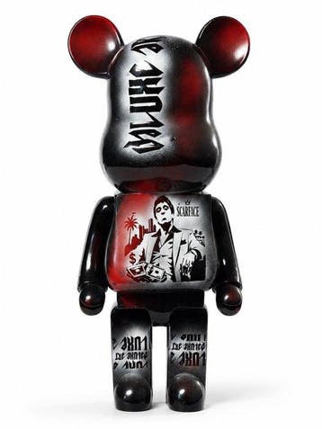 Daluxe Art - 1999 • XXL Scarface Teddybear – 80 cm, Antiek en Kunst
