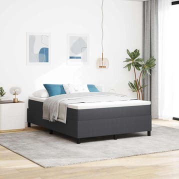 vidaXL Platformbedframe Donkergrijs 160 x 200 cm Corduroy, Huis en Inrichting, Slaapkamer | Bedden, Verzenden, Nieuw