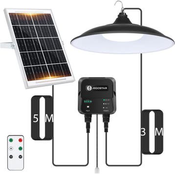Aigostar Hanglamp op zonne-energie, 8 m kabel, voor buiten,, Verzenden, Nieuw