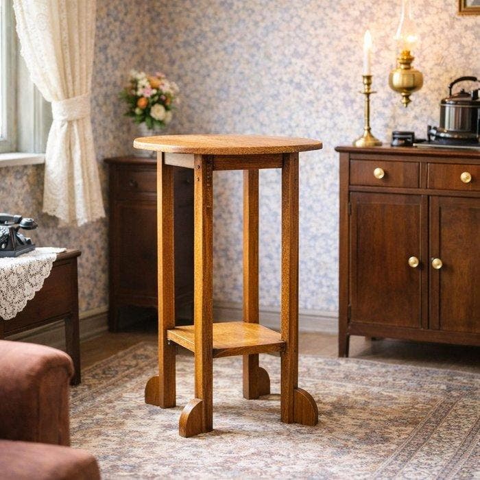 Amsterdam school - Tafel - Eik, Maison & Meubles, Maison & Meubles | Autre