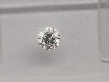 2 pcs Diamant (Natuurlijk) - 0.36 ct - Rond - G - SI1 -
