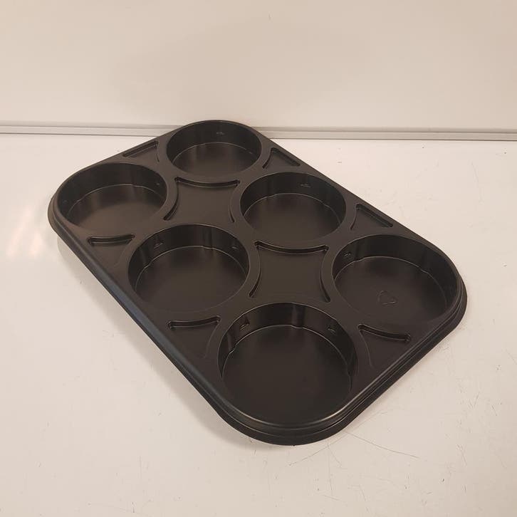 Tray zwart 6 vaks 1 6kg emmer, Zakelijke goederen, Stock en Retail | Verpakking en Verzending, Ophalen of Verzenden