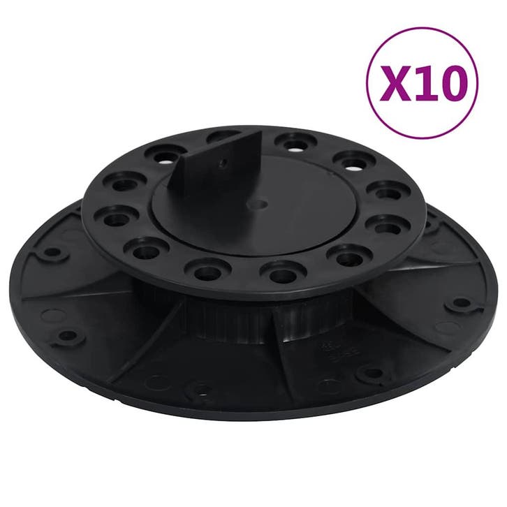 vidaXL Terrasdragers verstelbaar 10 st 25-40 mm, Bricolage & Construction, Planches & Dalles, Envoi