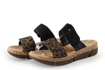 Rieker Slippers in maat 41 Bruin, Vêtements | Femmes, Verzenden, Slippers