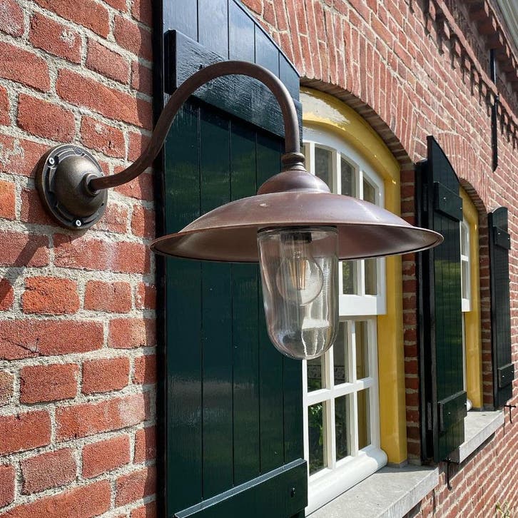 Stal- & Boerderijlampen Vienna I Stallamp Koper, Tuin en Terras, Buitenverlichting, Verzenden