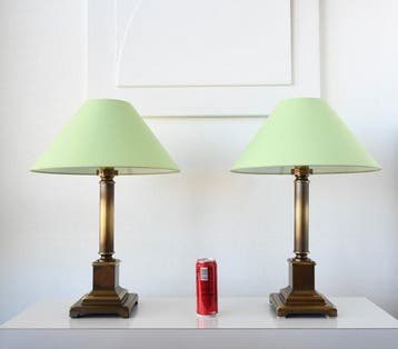 Herda Verlichting - Tafellamp (2) - Chique hoge gietijzeren, Nieuw