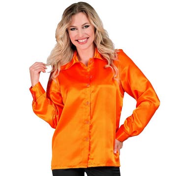 Disco 70S Blouse Oranje, Vêtements | Femmes, Verzenden