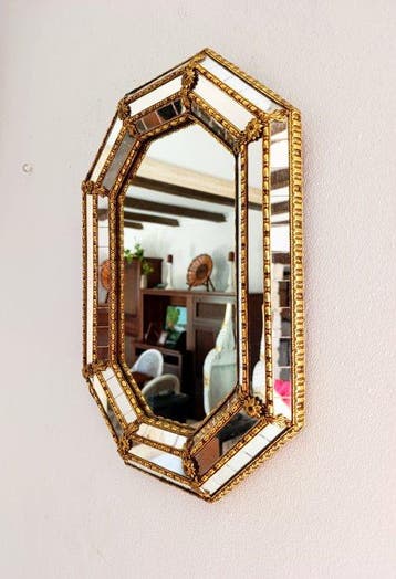 Wandspiegel - Brons, Glas - Venetiaanse stijl, Antiek en Kunst