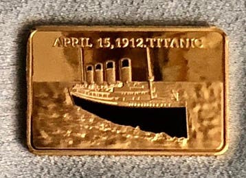 Maritieme objecten (2) - TITANIC Commemorative ingot and, Verzamelen, Nieuw