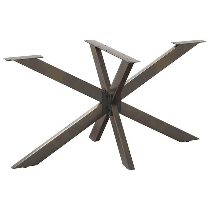 vidaXL Eettafelpoot spider vorm 150x78x(72-73) cm staal, Huis en Inrichting, Tafelonderdelen, Nieuw, Verzenden