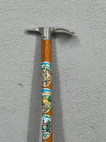 Wandelstok - Hout, Metaal - alpenstok / wandelstok