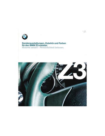 1998 BMW Z3 SPECIAAL UITVOERINGEN | ACCESSOIRES | KLEUREN, Boeken, Nieuw