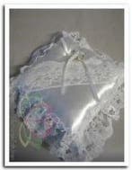 Kussen Trouwringkussen Wit 20x20 cm