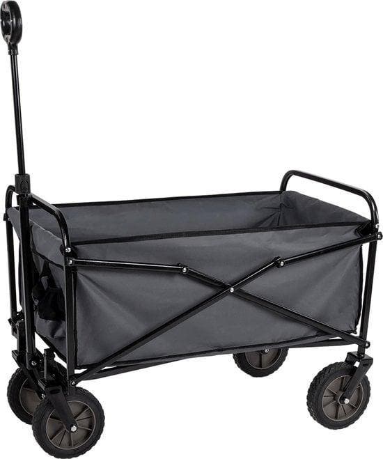 2dekans | Camp Active Opvouwbare Bolderkar - Zwart - 70KG -, Caravans en Kamperen, Kampeeraccessoires, Ophalen of Verzenden