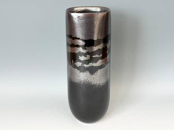 Ikebana vaas - Porselein - Japan - Tenmoku Hakko-vaas -