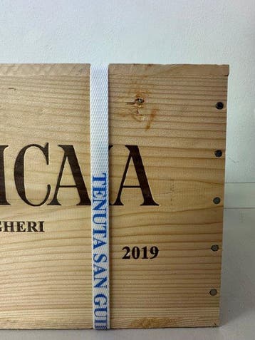 2019 Tenuta San Guido, Sassicaia - Super Tuscans - 6 Flessen, Nieuw