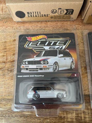 Mattel 1:64 - Modelauto (3) - Hot Wheels Elite 64 – BMW, Nieuw