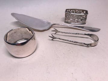 Serveur de gâteaux (4) - Argent - 1900-1910 - Objets en, Antiquités & Art