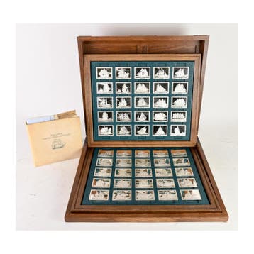 Franklin Mint set zilveren baren collectie van de mooiste, Postzegels en Munten