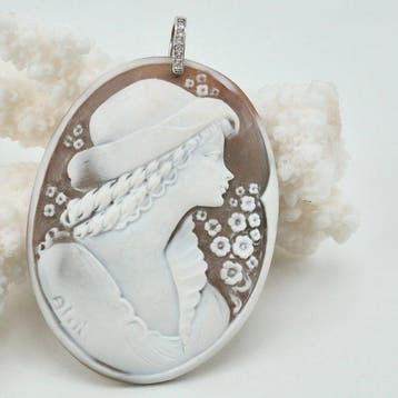 Zilver - Cameo - Cameo antiek gravure, Antiek en Kunst