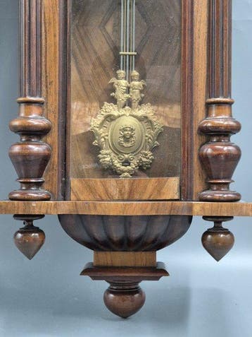 Wandklok - Gustav Becker Regulateur – Antike Wanduhr mit, Antiek en Kunst