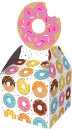 Donut Uitdeelbox 23cm 8st, Hobby en Vrije tijd, Feestartikelen, Verzenden, Nieuw