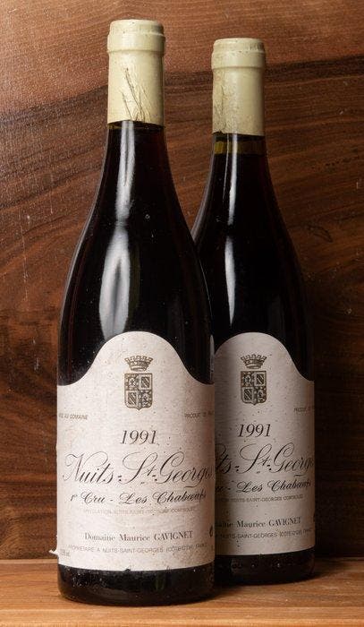 1991 Domaine Maurice Gavignet Les Chaboeufs - Nuits St., Verzamelen, Wijnen