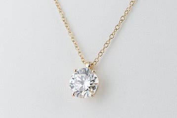Chaîne - 14 carats Or jaune - 4.02ct. tw. Diamant (Cultivé