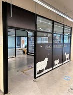 Aluminium kozijn deur doorgang, B143 x H270 cm, voor inloop, Nieuw