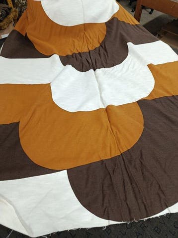 Stupendo tessuto vintage anni 70 - Textile - 120 cm - 410, Antiek en Kunst