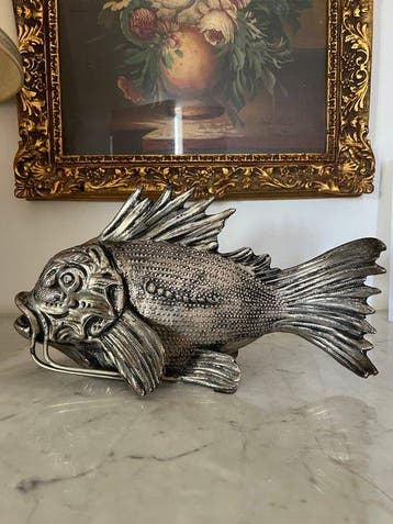 Mauro Manetti - Figuur - Een vintage verzilverd tinnen, Antiek en Kunst, Curiosa en Brocante