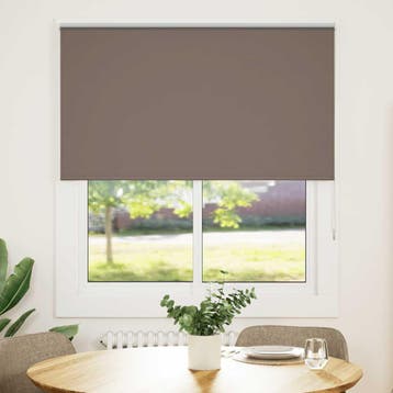 vidaXL Rolgordijn verduisterend koffie 120x130 cm, Verzenden