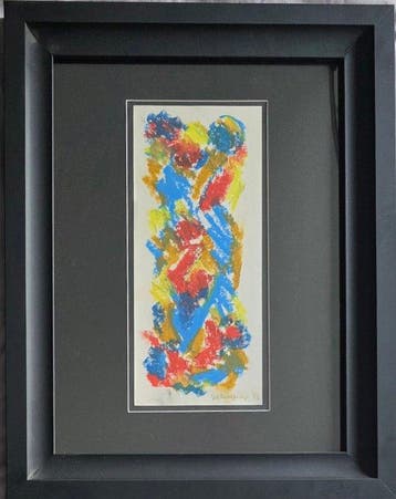 Theo Wolvecamp (1925-1992) - Abstracte compositie, Antiquités & Art