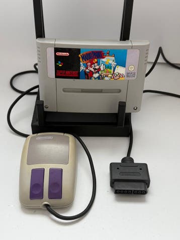 Mario Paint + originele SNES-muis - SNES, Games en Spelcomputers, Verzenden, Gebruikt