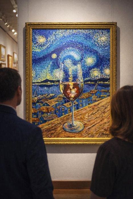 Ernesto mayet - Constelación en copa, Antiek en Kunst, Kunst | Schilderijen | Modern