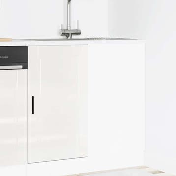 vidaXL Onderkast Porto Hoogglans Wit Bewerkt Hout, Huis en Inrichting, Verzenden, Nieuw