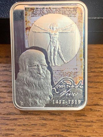 Andorra. 10 Diners 2008, Leonardo Da Vinci, Sterling Silver
