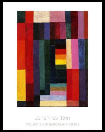 Johannes Itten - “Horizontal-Vertikal, 1915”. - 90 x 70 cm.