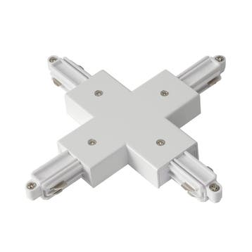 SLV 1-Fase-Rail Kruis-verbinder opbouw wit, Verzenden, Nieuw, Metaal