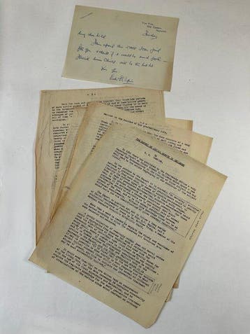 Document - George G. Campion - Archive of 1930s Manuscripts,