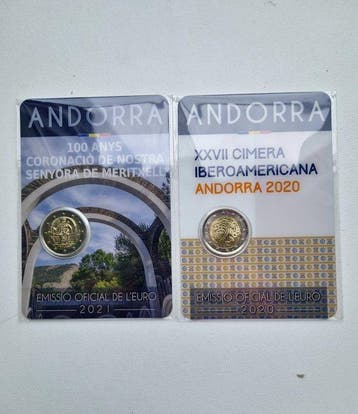 Andorre. 2 Euro 2020/2021 Ibero -American Summit +