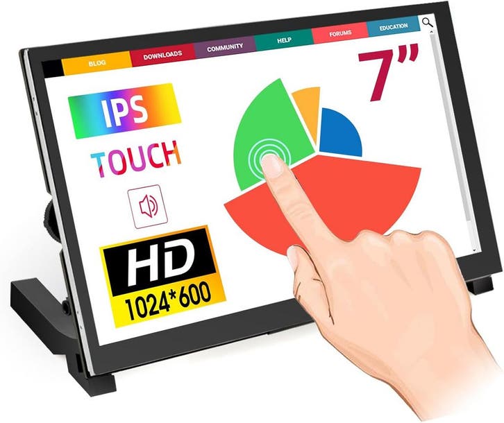 7 IPS Touch Monitor | Tweede kansje | Gaming & PC | OP=OP, Computers en Software, Monitoren, IPS, Ingebouwde speakers, Zo goed als nieuw