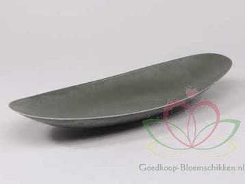 Bootschaal plat Vlot Basic Grey 40x17 cm, Nieuw