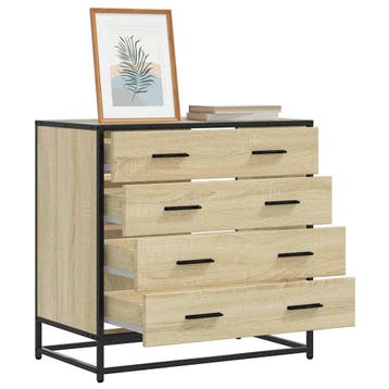 vidaXL Ladekast 70x41x70 cm bewerkt hout sonoma eikenkleurig, Verzenden